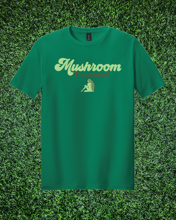 "Mushroom Timeeeeee" Script Length Check T-Shirt